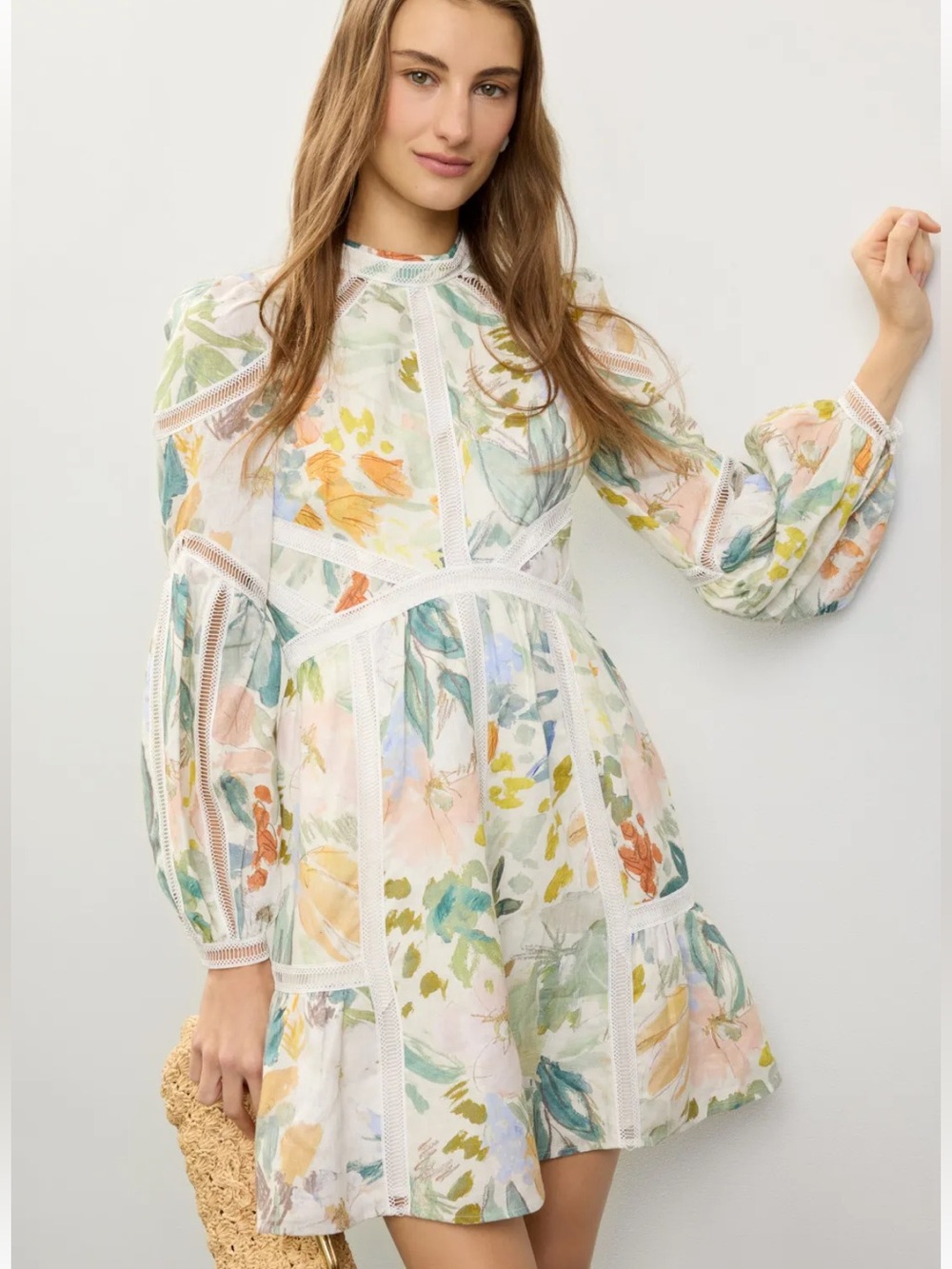 Ted Baker Tealan Dress Floral Mini Sz 5